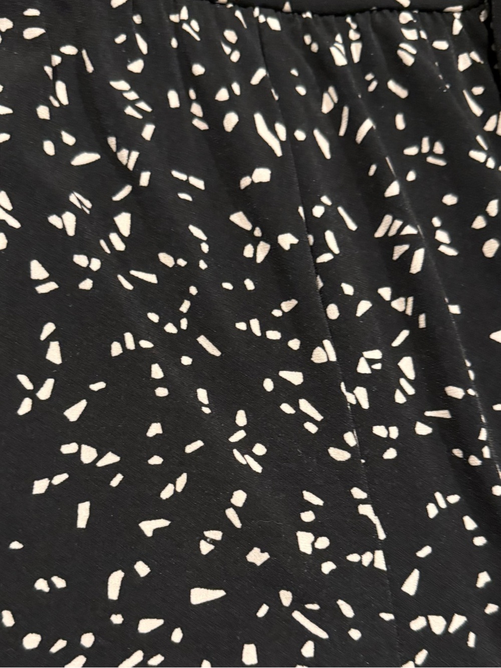 Kaileigh Black White Speckle Wrap Wide Leg Jumpsuit Size Small - Picture 3 of 7